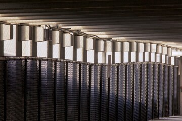 modern parking building facade