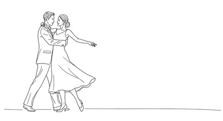 Romantic couple dancing in love against a minimalist background  