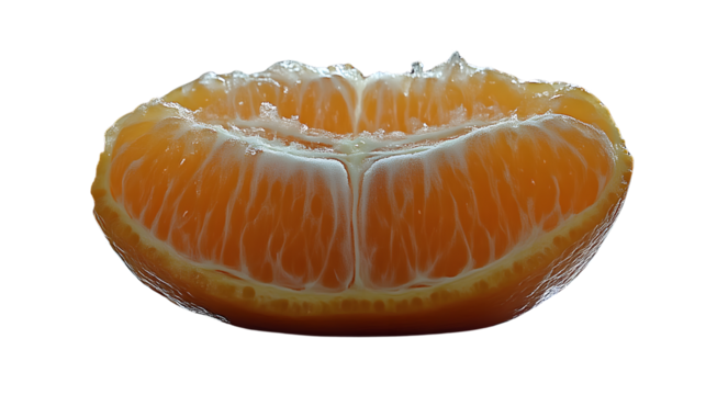 Juicy Citrus Slices A CloseUp View of Fresh Orange Segments on a Black Background