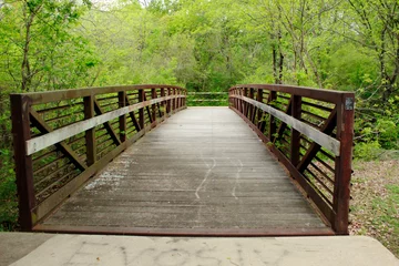Gardinen wooden bridge in the forest © K-Jen Media
