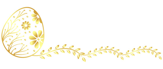 Golden Easter Eggs for easter day