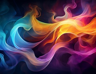 Obraz premium abstract background with colorful smoke