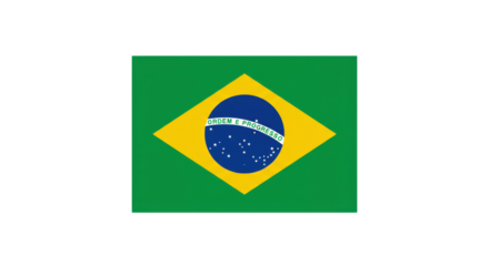 Isolated Brazil Flag