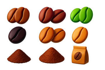 3D icon set of language exchange meetup: group chat icon, speech bubbles, globe symbol, handshake, name badge, language flags, notepad, coffee cup. 3d icon. icons set of 3d style in a modern design.