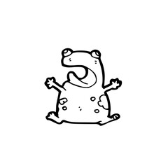 funny frog cartoon