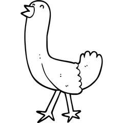 funny cartoon chicken