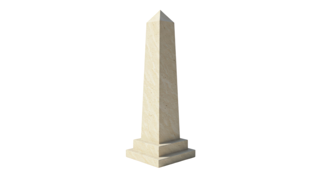 Isolated Obelisk Monument