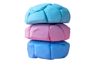 Mental wellness clarity brain icon rounded edges and soft gradient colors symbolizing selfcare and mental clarity surrounded by space for motivational messages or wellbeing content