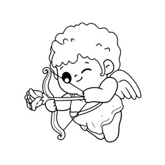 little angel with a bow