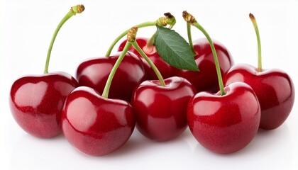 cherries isolated on white background