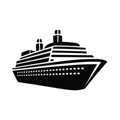 Obraz premium cruise ship vector illustration