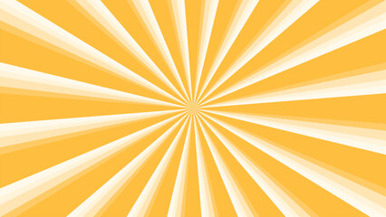 Retro sunburst background with rays or stripes in the center. Sun burst retro background. Star burst abstract backdrop. Vector illustration