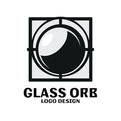 Glass Orb Vector Logo Design