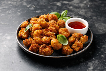 Deep fried squids, seafood with dipping sauce