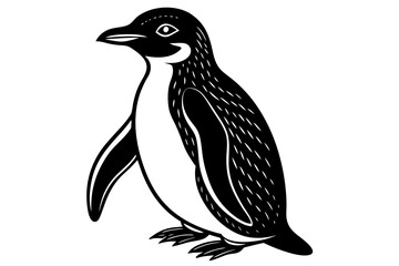Fototapeta premium Penguin Vector Line Drawing