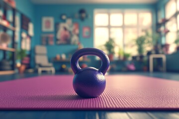 Fototapeta premium Dynamic colorful gymnastics gear for physio sessions