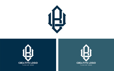 Initial letter UB logo or BU Monogram logo design
