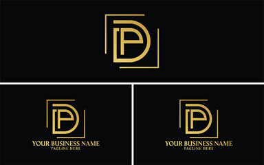 Letter DP Logo Design for beauty, fashion brands and photography