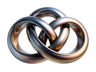 two rings on white