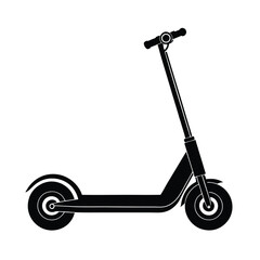 Isolated Electric Scooter on White Background