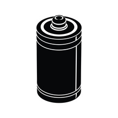 Isolated Lithium Battery on White Background