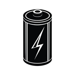Isolated Lithium Battery on White Background