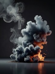 Product backdrop, cinematic smoke realistic design