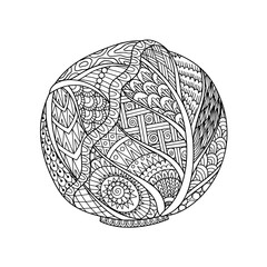 vector illustration of a globe