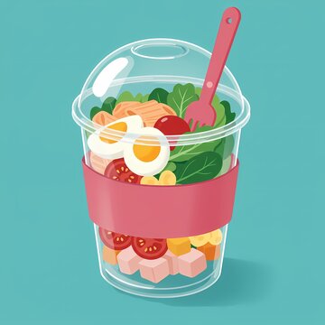 ice cream and fruit juice