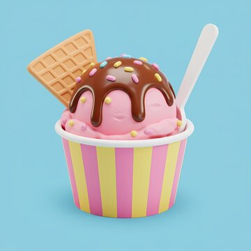 chocolate ice cream with chocolate