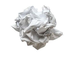 crumpled paper isolated on white