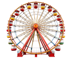 ferris wheel isolated on white background
