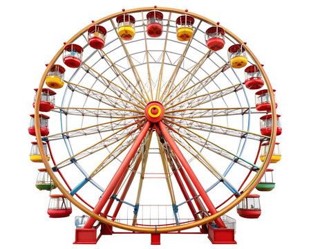 ferris wheel isolated on white background