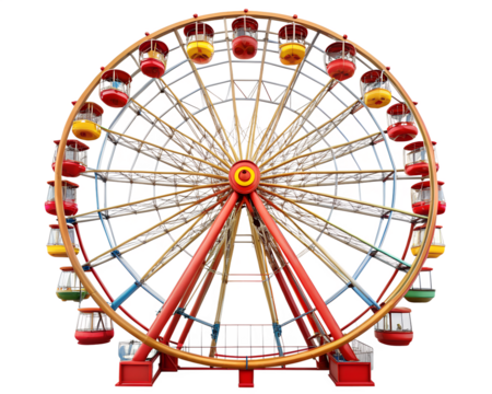 ferris wheel isolated on white background