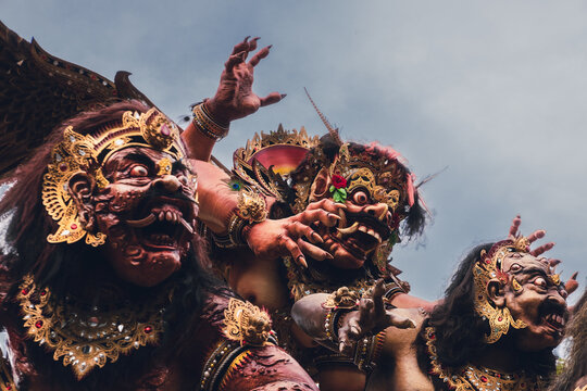 Ogoh-ogoh event before Nyepi Day in Tanjung Benoa, South Kuta, May 28, 2025, Bali, Indonesia