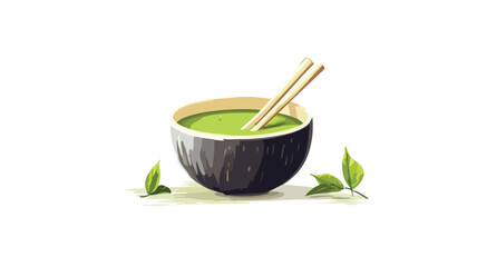 Vibrant Matcha Food and Drinks Web Banner Template Vector Design