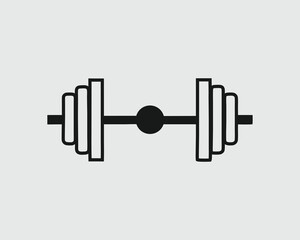 Vector dumbbell icon design