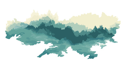 Country Map Form on White Background for Sublimation Prints