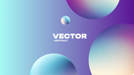 abstract colorful vector 3d gradient spheres.