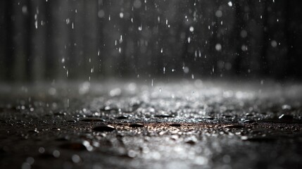 Heavy rain. Rainy background