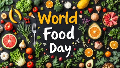 World food day collage design