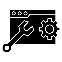 Maintance solid Glyph icon