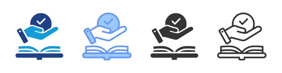Feasibility Study icon set multiple style collection