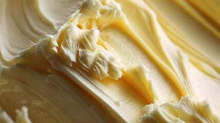 Creamy butter texture closeup. Food background