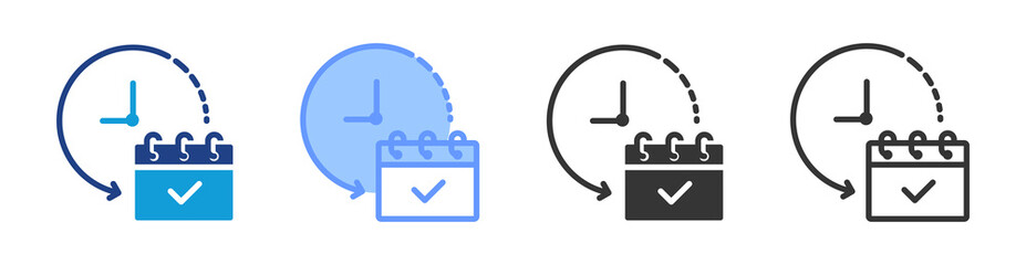 Availability icon set multiple style collection