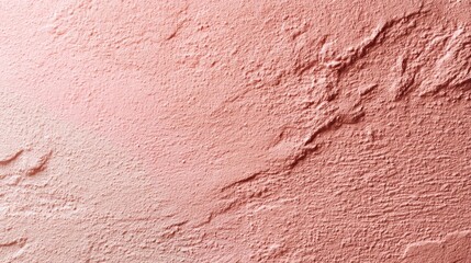 Freshly painted pink color wall texture background