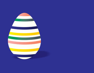 Oeuf de Pâques bleu foncé