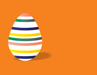 Oeuf de pâques orange