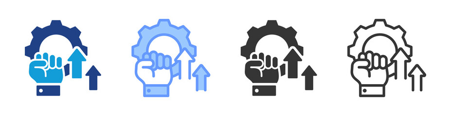 Revolution icon set multiple style collection