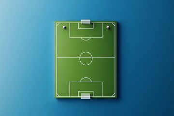 Top view football pitch with team names and formation layout, match preview graphic